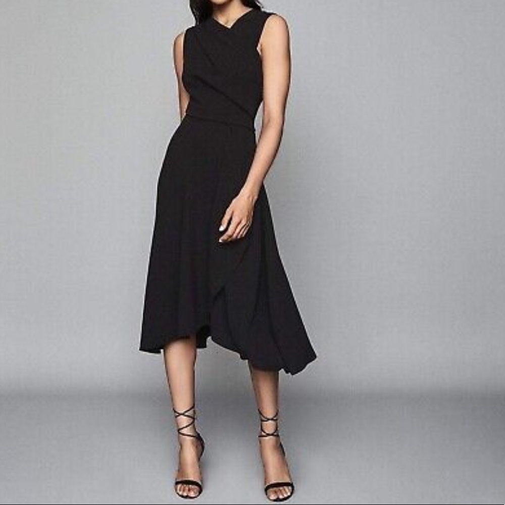NWT Reiss Marling Wrap front midi dress Size US2